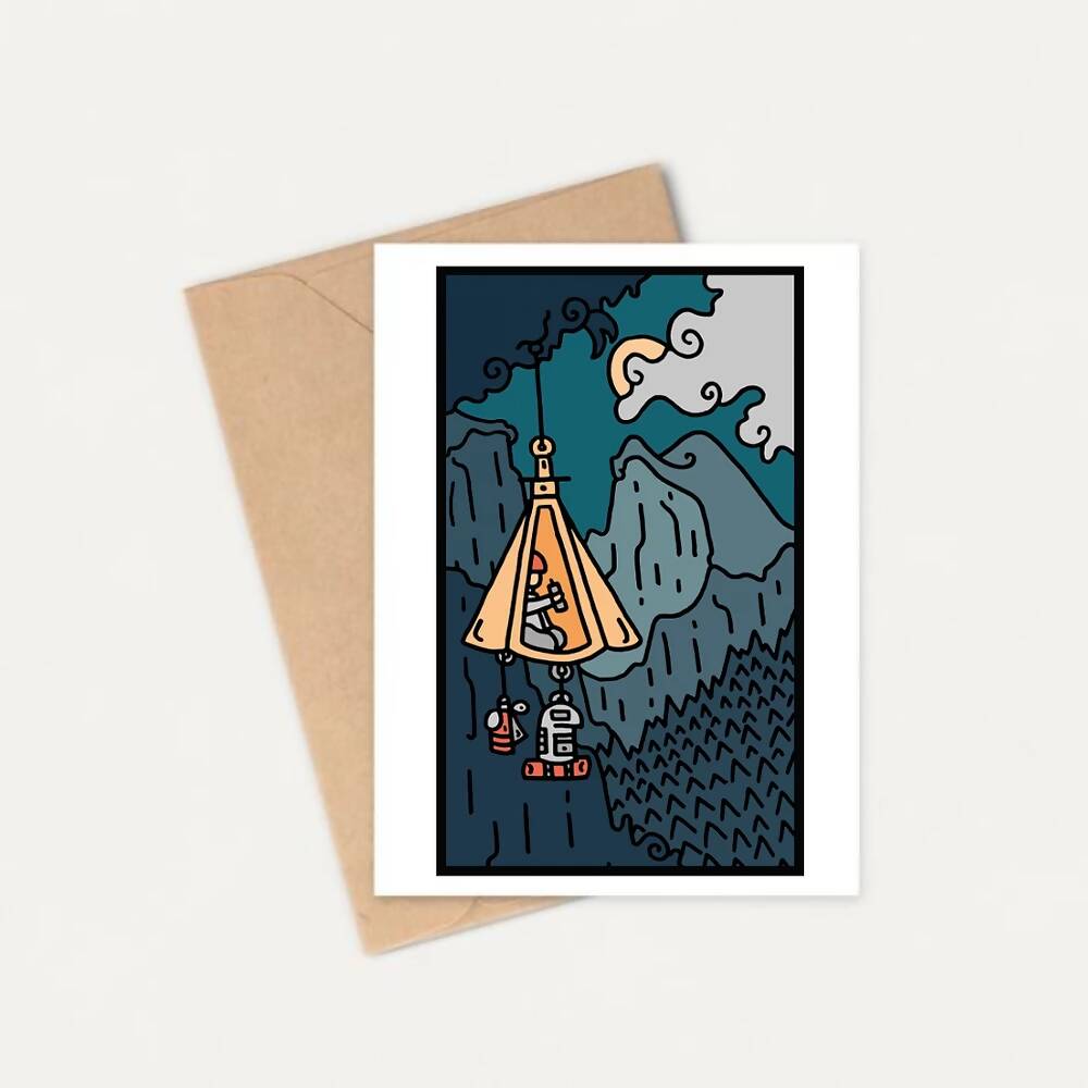 RoamNorth Climber Greetings Card