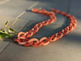 Load image into Gallery viewer, Glasses Chain – Peach & Salmon Chunky Acrylic Chain
